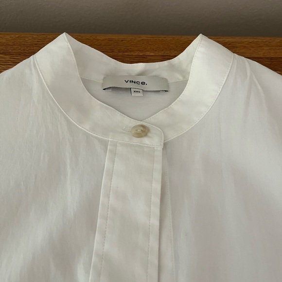 VINCE OVERSIZED WHITE BLOUSE - Picture 10 of 10